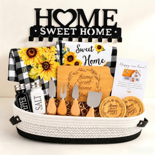 14 Pcs House Warming Gift New Home, New House Gift Basket by Unknown