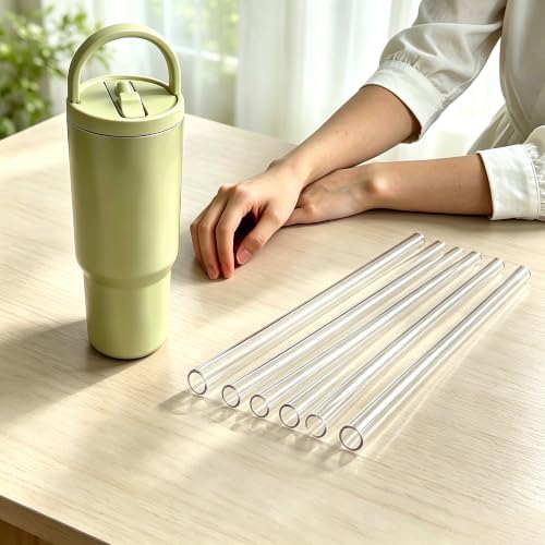 Thickened PCTG Replacement Straw for Hydrojug Sport 32oz, 6 Straws 1 Brush - Image 6