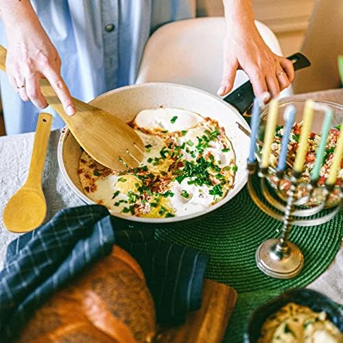 Eisinly 7-Piece Wooden Cooking Spoons, Natural Bamboo Utensil Set - Image 7