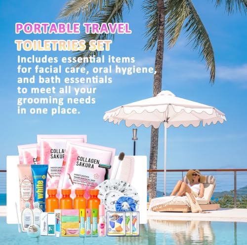 44PCS Travel Kit,Travel Set for Bath and Body,Hydrating,Moisturizing Airplane Trip Toiletry Bag for Smooth Skin,Travel,Vacations,and Everyday Essentials - Image 7