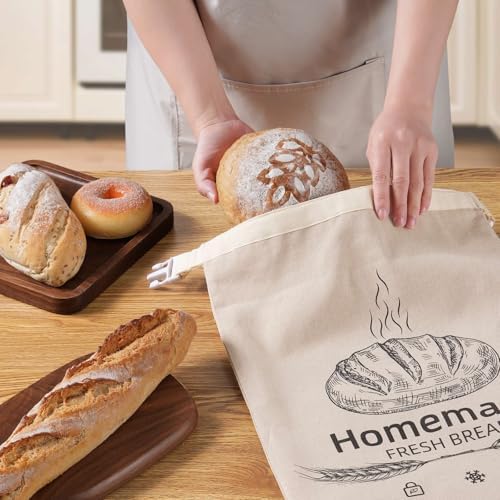 1 Pack Beeswax Bread Bags for Homemade Sourdough Reusable Beeswax Bread Bag - Image 5