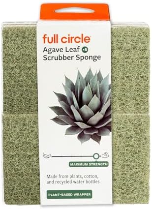 Full Circle Heavy Duty Scrubber Sponge, Grill Grates & Oven Racks, 6 Pack by Unknown