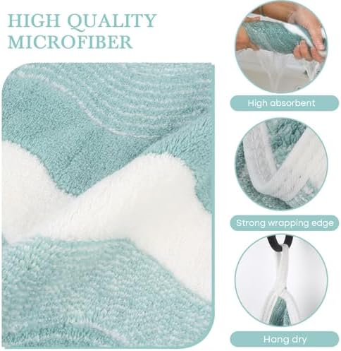 SINLAND Absorbent Coral Velvet Washcloth Ultra Soft Microfiber Face Towels 12 x 12 inch Multi-Purpose Face Cloths for Household and Sport - Image 3