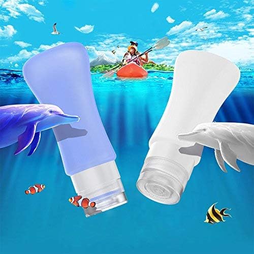 4 Pack Travel Bottles, 3oz Leak Proof Accessories Containers Size Toiletries,Travel Shampoo and Conditioner Bottles, Fun Outdoors 9 Pieces - Image 4