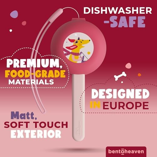 Bentoheaven Kids Utensils Set with Case, Reusable Fork & Spoon, Dachshund - Image 2