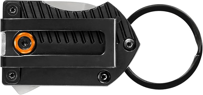 Gerber Gear Key Note Pocket Knife, 1" Plain Edge Box Cutter EDC Keychain Pocket Knife for Everyday Carry, Black
