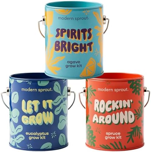 Modern Sprout Complimentary Color Grow Kits - Seed Starter Kit, Pack of 3 by ModernSprout