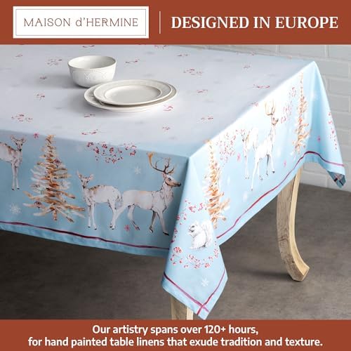 Maison d' Hermine Table Cloth Square Table Reusable 100% Cotton 54"x54" - Image 2