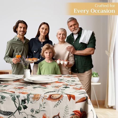 Maison d' Hermine Table Cloth Rectangle Table Reusable 100% Cotton 70"x120" - Image 6