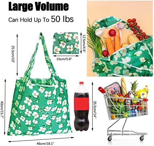 RUIPBOTE12 Pack Reusable Grocery Bag, Foldable Shopping Bag, Large Capacity Gift Tote Bag, Storage Bag for Groceries - Image 3