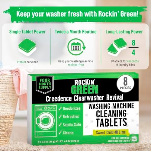 Rockin' Green Washing Machine Cleaner Lime 8 Pk - Image 4