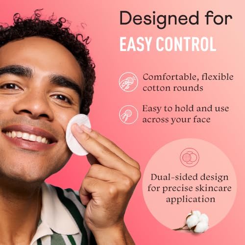 Swisspers Premium Exfoliating Cotton Rounds, Dual-Sided (Pack of 1) - Image 4