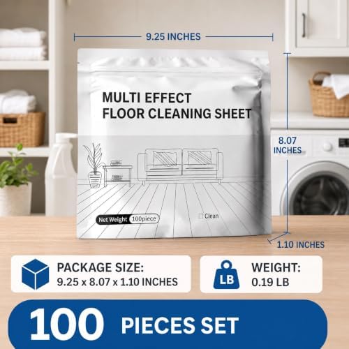 Multi Surface Floor Cleaner Tablets, 100 Count, Fast Dissolving Blue Cleaning Tablets with Camellia Scent, Concentrated Formula for Hardwood, Laminate, Tile, Vinyl and Sealed Floor Surfaces - Image 6