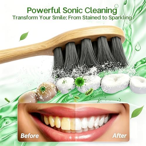 Natural Bamboo Electric Toothbrush for Adults - Image 6