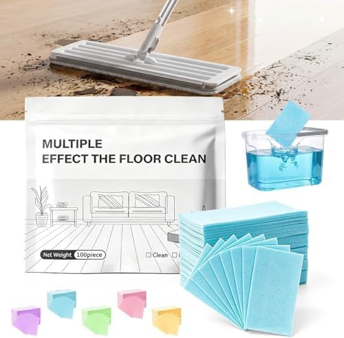 2026 New Floor Cleaning Tablets Multi-Surface Cleaner, Multi-Effect Dissolvable Floor Cleaning Sheets for Mopping, Hardwood, Tiles, Glass Deep Cleans (Camellia Scent, 300PCS) by Mrkyy