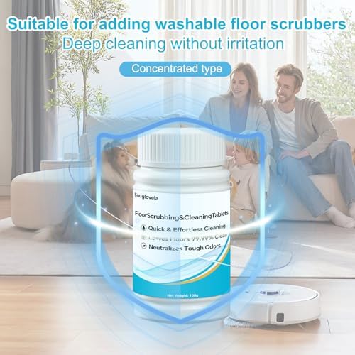 Powerful Floor Cleaning Tablets Compatible With Tineco (200 PCS) 2 Bottle Floor Deep Cleaner Dissolves Fast for Streak-Free Shine on Hardwood, Tile,Suitable With All Robot Vacuums - Image 5