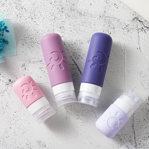 Zafit 18 Pack travel Bottles for Toiletries, TSA Approved Silicone Travel Containers Leak Proof Refillable Travel Accessories for Shampoo Conditioner Lotion Body Wash(Multicolored I) - Image 4