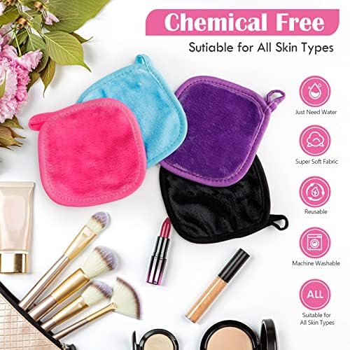 Orighty Makeup Remover Cloths, 24 Pack Makeup Eraser Cloth, 5 x 5 Inch - Image 3