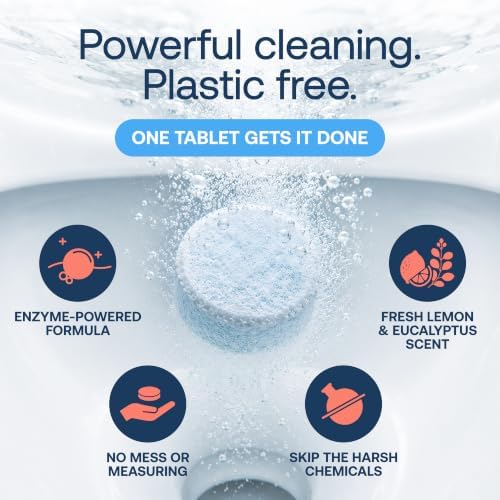 Fab Tab Toilet Bowl Cleaner Tablets, Lemon & Eucalyptus Scent, 12 Count - Image 2