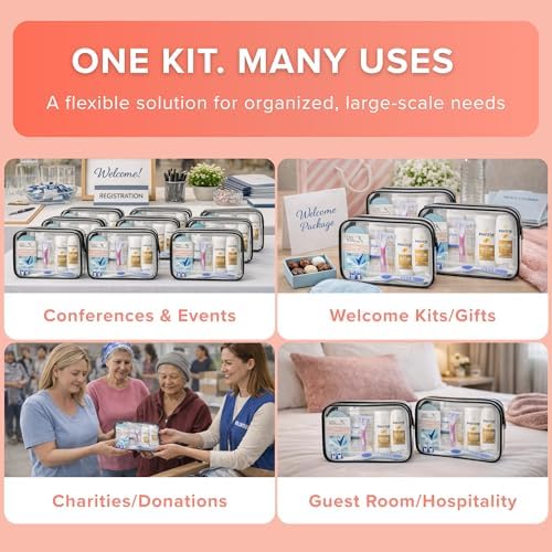 5 Pack Women’s Bulk Hygiene Kits – Premium Brand-Name Travel Size Toiletries, TSA Compliant, Pre-Assembled for Shelters, Schools & Giveaways - Image 7