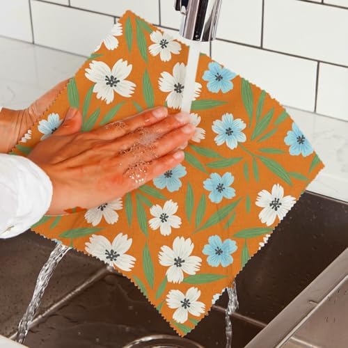 Reusable Beeswax Wraps, Floral Beeswax Wraps, 9 Pack Eco-Friendly Food Storage, Organic, Sustainable, Zero Waste, Plastic-Free, For Sandwich, Snack, Bowl, Bread, Fruit, 1XL, 3M, 5S - Image 6