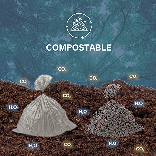 Compostable Trash Bags 4 Gallon, Small Compost Bags for Countertop Bin and Kitchen Food Scrap Waste, US BPI ASTM D6400 Certified, Extra Strong and Leakproof, Unscented, 200 Count - Image 2