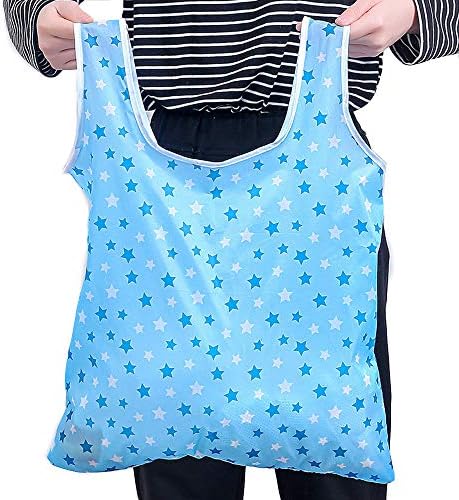 Kaxich Foldable Reusable Grocery Shopping Tote Bags, 6 Pack Eco-friendly Travel Recycle Shopping Bags Folding to fits in Pocket, Waterproof and Machine Washable - Image 3