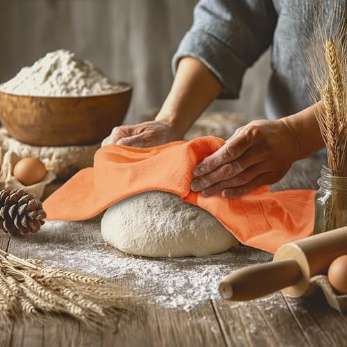 Utopia Kitchen Orange Flour Sack Towels [12 Pack - 28 x 28 in] 100% Cotton - Image 3
