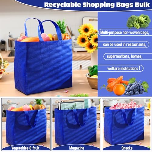 Windyun Reusable Grocery Bags Non Woven with Handles - Image 5