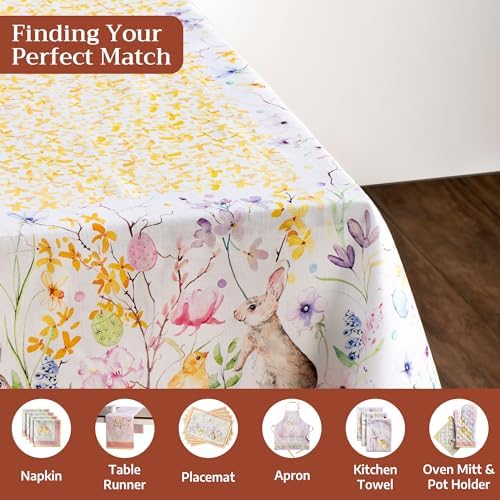 Maison d' Hermine Table Cloth Square Table Reusable 100% Cotton 54"x54" - Image 4