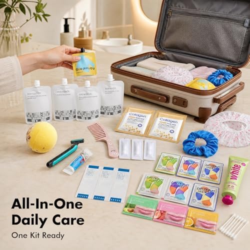 41Pcs Travel Size Toiletries,Travel Toiletries Set–Travel Kit for Women Men,Complete Travel Set for Airplane Vacation Overnight Essentials - Image 3