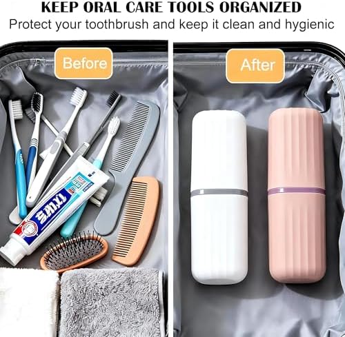 Travel Toothbrush Holders, 2-in-1 Toothbrush Travel Case - Image 4