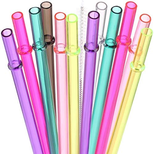 Dakoufish 13 Inch Reusable Plastic Replacement Straws For 40/30 oz Tumbler by Dakoufish