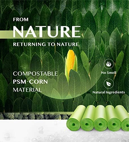FORID 4 Gallon Garbage Bags, 150 Count, Unscented, Strong Trash Can Liners, 15 Liter Wastebasket Bags for Kitchen, Bathroom, Home Office, Green - Image 2
