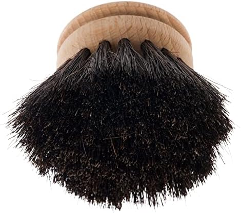 Redecker Dish Brush Replacement Heads, Horsehair, 1-1/2 Inch Round, 2 Pack – Soft Wooden Brush Refills for Delicate Dishwashing, Made in Germany - Image 2