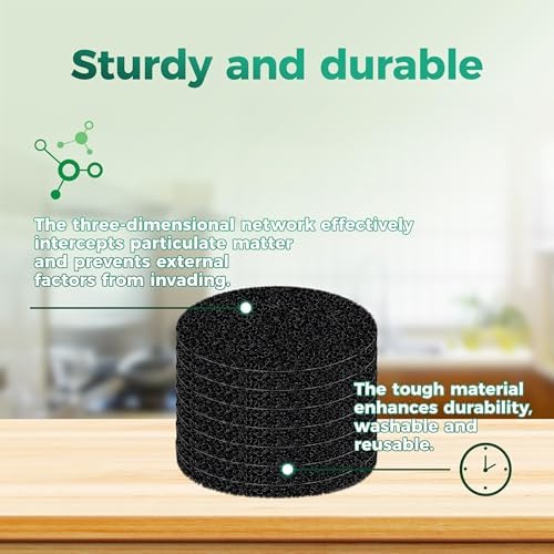 7.3inch Charcoal Filters for Kitchen Compost Bin Pail Replacement Filter - Image 6