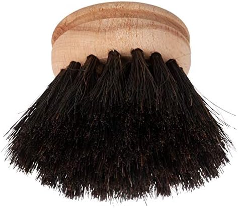 Redecker Dish Brush Replacement Head, Horsehair, 1-1/2 Inch Round – Soft Wooden Brush Head for Delicate Dishwashing, Made in Germany - Image 2