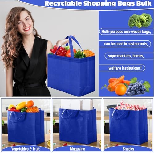 Windyun Reusable Grocery Bags Non Woven with Handles - Image 5