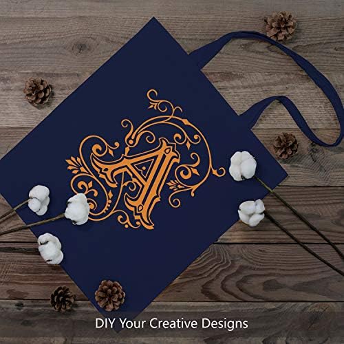 TOPDesign 6-Pack Economical 16"x15" Navy Blue Cotton Tote Bag, Lightweight Medium Reusable Grocery Shopping Cloth Bags, Suitable for DIY, Advertising, Promotion, Gift, Activity - Image 3