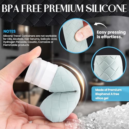 Silevoler Travel Bottles for Toiletries, TSA-Approved Travel Size Container - Image 4