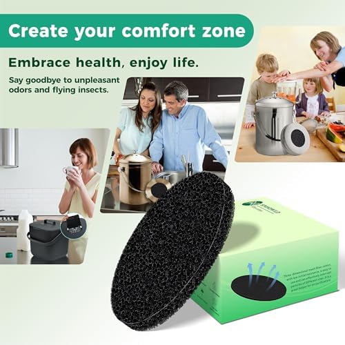 6.7inch Charcoal Filters for Kitchen Compost Bin Pail Replacement Filter - Image 7