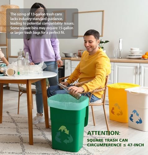 AYOTEE Compostable Trash Bags 13 Gallon Tall Kitchen Trash Bags, 45 Count - Image 6