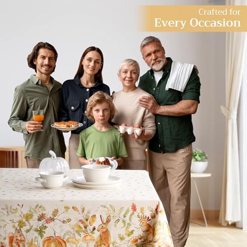 Maison d' Hermine Table Cloth Rectangle Table Reusable 100% Cotton 70"x108" - Image 6