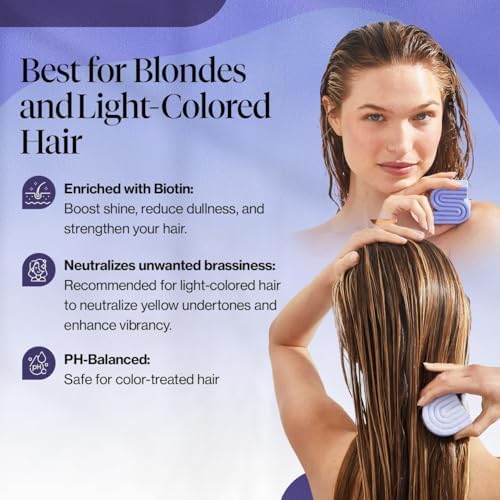 Kitsch Purple Shampoo & Conditioner Set For Blondes & Color Treated Hair - Image 3