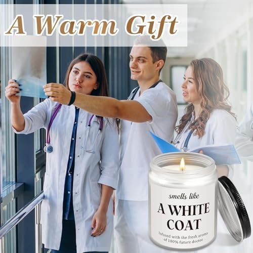 Future Doctor Candle, White Coat Ceremony Gifts, Doctors Day Gifts for Women, Medical Physician Assistant Gift for Medical School Students Graduation Med Student - Lavender Scented Candle (7oz) - Image 2