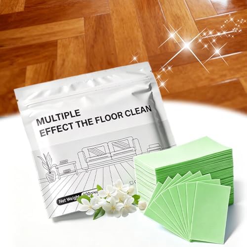 100 Pcs Floor Cleaning Tablets Multi-Surface Cleaner, 2026 New Floor Cleaning Solution Tablets, Dissolvable Pre-Measured Deep Cleaning Cleaning Solution, for Tile and Vinyl Floors (Green, 100pcs) by Unknown