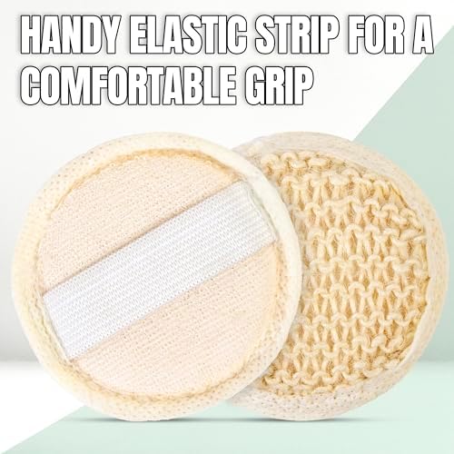 Soft Weave Facial Exfoliation Discs with Secure Finger Band - Sisal Cleanser Sponge Pads for Gentle Cleansing, 5-Pack - Image 6
