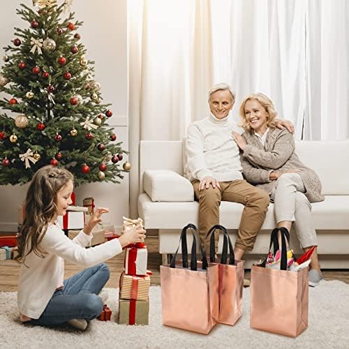 Eccliy 80 Pcs Reusable Gift Bags, Medium, Champagne - Image 2
