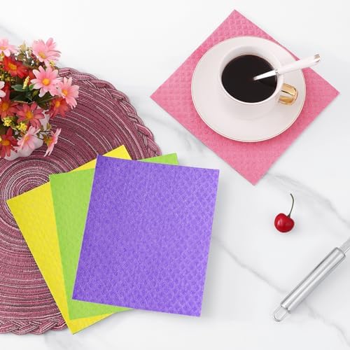 Homaxy Swedish Dishcloths for Kitchen, 10 Pack, Multicolor - Image 6