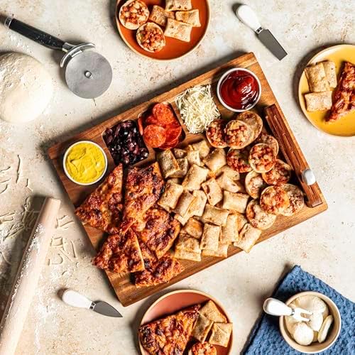 SMIRLY Charcuterie Board Set with Serving Accessories, Large Acacia - Image 6